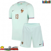 Camisa de Futebol França Kante #13 Equipamento Secundário Infantil Mundo 2026 Manga Curta (+ Calças curtas)
